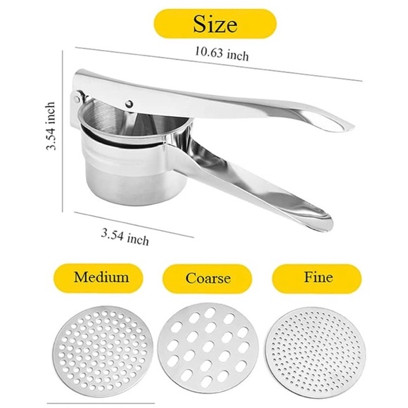 Stainless Steel Potato Press NIB - Picture 2 of 8